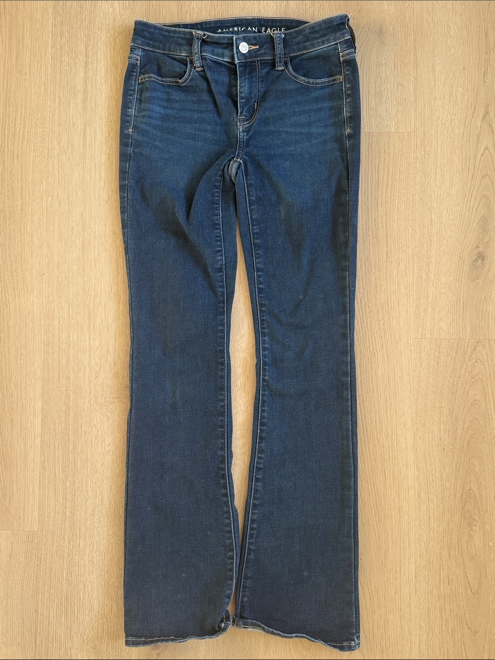 American Eagle Outfitters Women's Dark Blue Bootcut Jeans